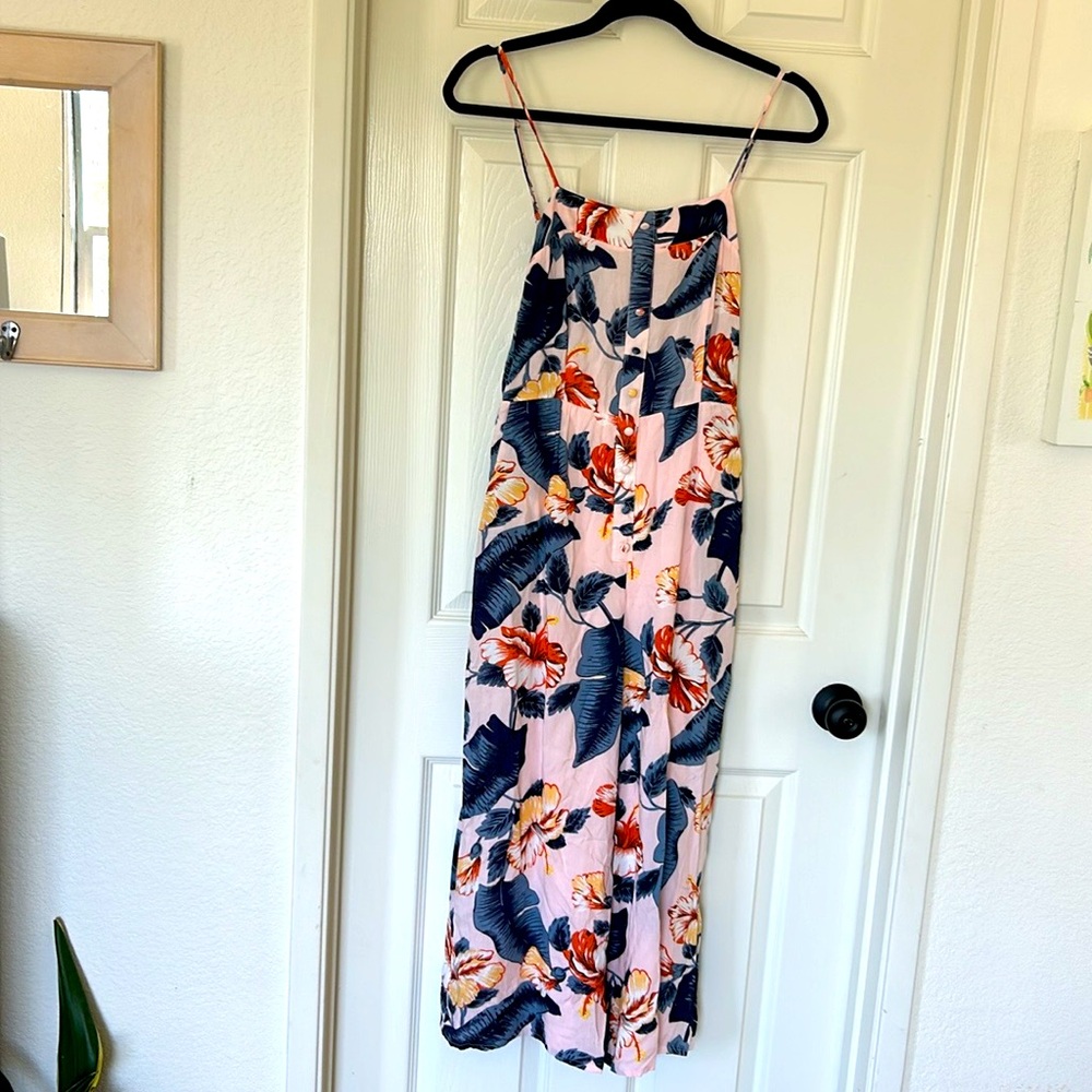 Sadie & Sage Floral Jumpsuit - Pink and Blue